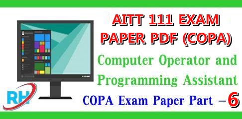 Copa Objective Questions and Answers Pdf AITT 111 Exam
