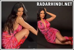 Esha Gupta Dazzles in Hot Pink Rose Halter-Neck Dress And Poses Seductively For Pics